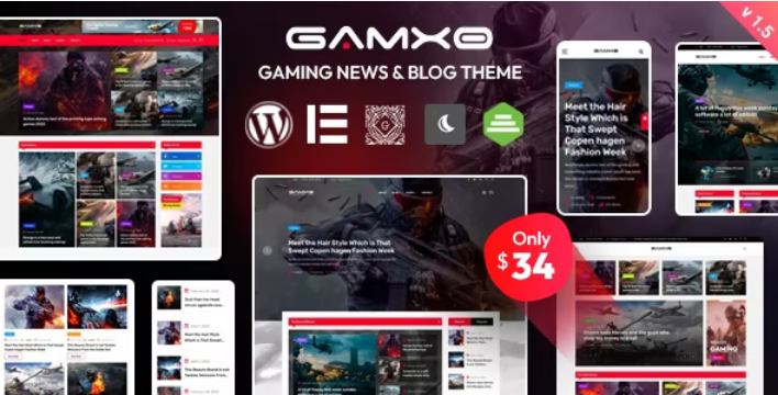 Gamxo (v2.0.5) WordPress Gaming News & Blog Theme