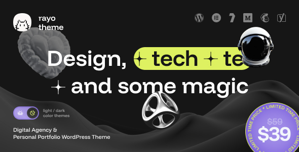 Rayo (v1.0.1) Digital Agency & Personal Portfolio WordPress Theme