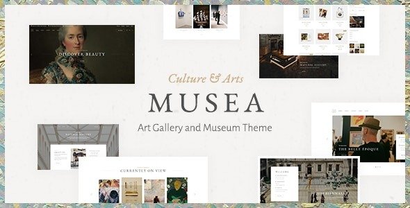 Musea (v1.4.0) Art Gallery and Museum Theme