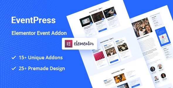 EventPress v1.1.5 Elementor Events Addon