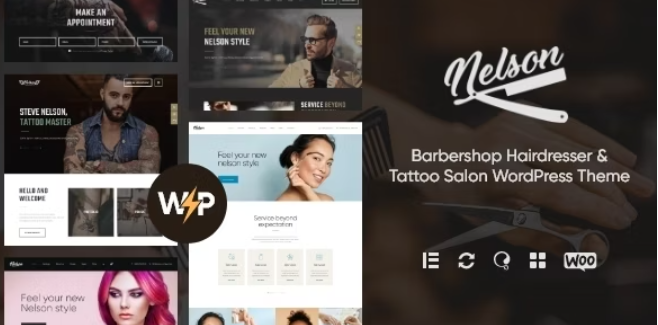 Nelson (v1.5.0) Barbershop Hairdresser & Tattoo Salon WordPress Theme