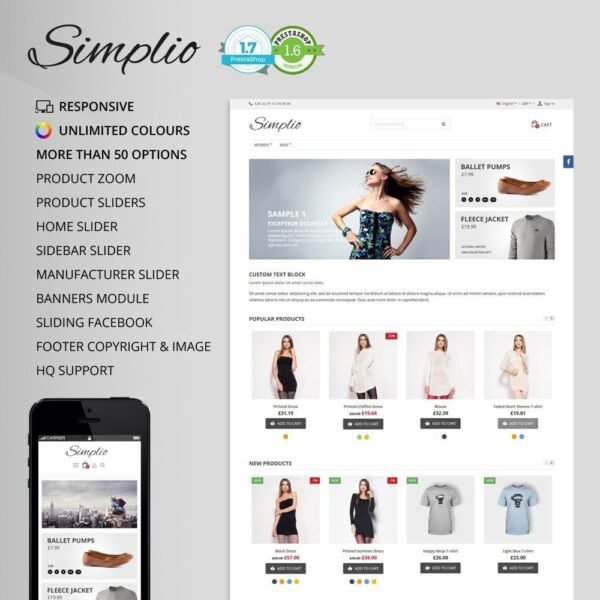 Simplio (v8.1.6) PrestaShop Template