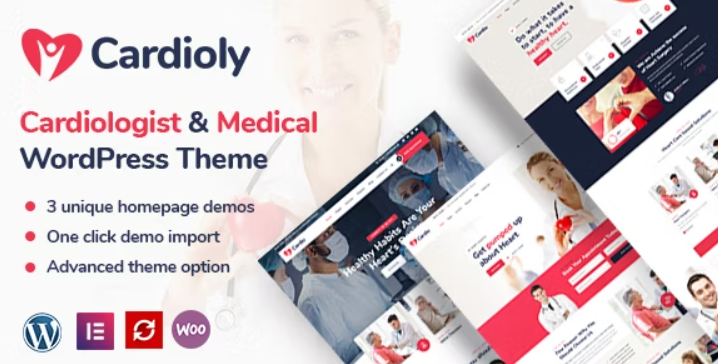 Cardioly v3.1 Cardiologist and Medical WordPress Theme