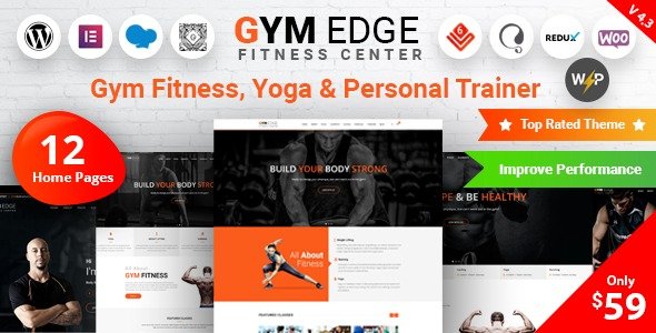 Gym Edge v4.3.8 Fitness WordPress Theme