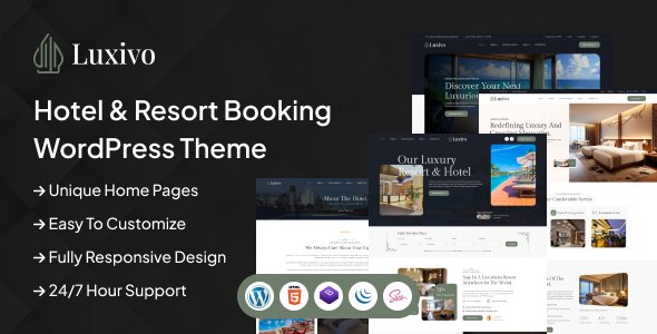 Luxivo (v1.0) Hotel & Resort Booking WordPress Theme
