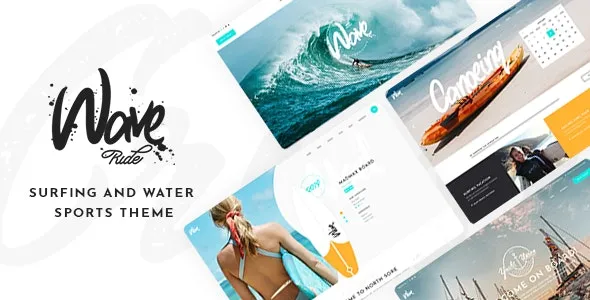 WaveRide v1.3 Surfing and Water Sports Theme