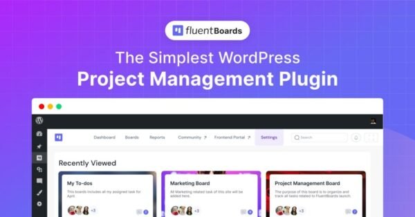 FluentBoards Pro (v1.35) Project Management Plugin for WordPress
