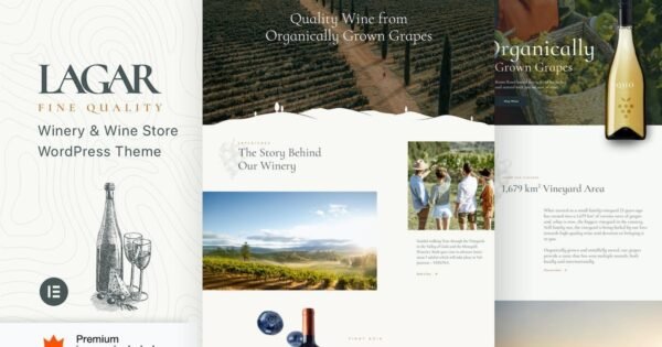 Lagar v13.4 (Activated) Wine Shop WordPress Theme