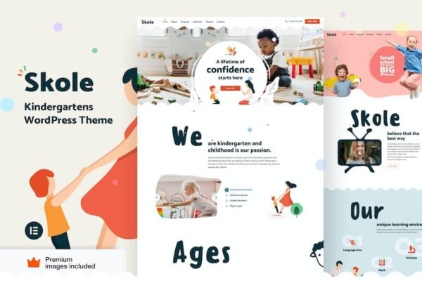 Skole v14.4 School Kindergarten WordPress Elementor [Activated]