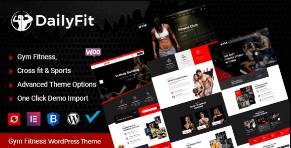 DailyFit v1.7 Fitness and Gym WordPress Theme