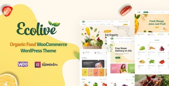 Ecolive (v1.4.6) Organic Food WooCommerce WordPress Theme
