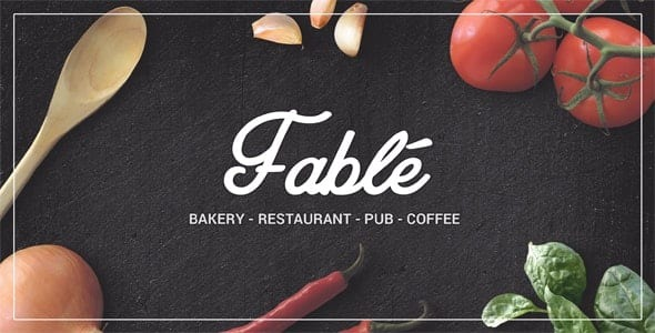 Fable (v1.4.4) Restaurant Bakery Cafe Pub WordPress Theme