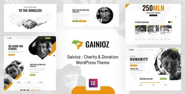 Gainioz (v1.2.0) Charity & Donation WordPress Theme