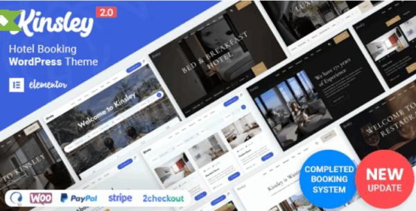 Kinsley (v4.1.0) Hotel WordPress Theme