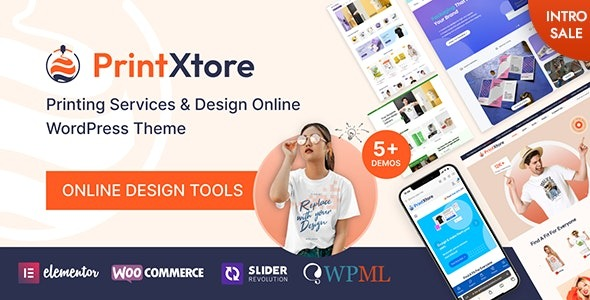 PrintXtore (v1.8.2) Printing Services & Design Online WordPress WooCommerce Theme