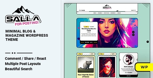 Salla (v.1.0.6) Blog & Magazine WordPress Theme