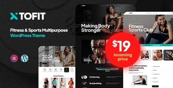 Tofit (v1.1.3) Fitness and Gym WordPress Theme