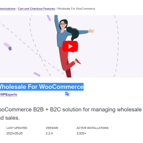 Wholesale For WooCommerce v2.7.0 (WPExperts)