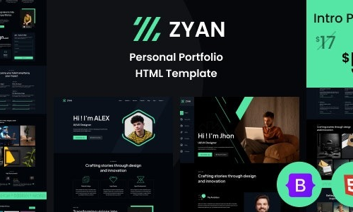 Zyan (v1.0) Personal Portfolio HTML Template