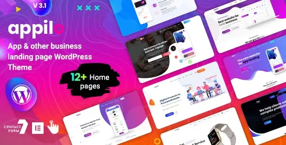 Appilo (v7.0.0) WordPress application landing page [Activated]